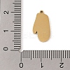 Christmas Theme Ion Plating(IP) 304 Stainless Steel Enamel Pendants STAS-Z083-06G-06-3