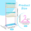 1 Set 3-Tier Coat Hanger Acrylic Earring Display Holder AJEW-OC0005-21-2