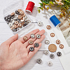  30Pcs 3 Colors Alloy & Brass Snap Buttons FIND-NB0003-64-3