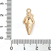 Light Gold Plated Alloy Enamel Pendants ENAM-U001-02C-KCG-3
