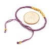 Polyester Cord Braided Bead Bracelets for Women BJEW-L698-01G-7