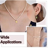 40Pcs 8 Style Glass Pendants PALLOY-YW00165-6