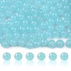 2 Strands Baking Paint Imitation Jade Glass Round Bead Strands DGLA-FS0001-20C-1