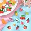 30Pcs 10 Styles Fruit Opaque Resin Decoden Cabochons RESI-YW0002-01-3