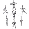 7Pcs 7 Styles Tibetan Style Alloy Pendants TIBE-PH0002-42-1
