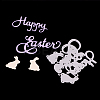 Word Happy Easter Frame Carbon Steel Cutting Dies Stencils LS-DIY-F028-03-1