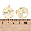 Natural Shell Pendants KK-L251-44G-A01-3