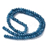 Dyed Natural Malaysia Jade Rondelle Beads Strands G-E316-2x4mm-54-4