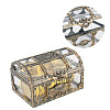 Rectangle Plastic Transparent Antique Pirate Treasure Boxes LS-PW-WG47828-01-3