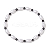 ABS Plastic Imitation Pearl Beaded Stretch Bracelets BJEW-JB11908-2