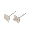 Tarnish Resistant 304 Stainless Steel Stud Earring Settings X-STAS-Q170-09-1