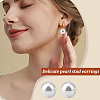 16 Pairs 4 Size Plastic Imitation Pearl Stud Earrings with Steel Iron Pins EJEW-AN0003-89-3