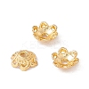 6-Petal Brass Bead Caps LS-KK-A162-03G-2