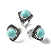 Synthetic Turquoise Adjustable Rings G-P560-03AS-19-4