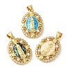 Rack Plating Brass Micro Pave Cubic Zirconia Earrings KK-P268-06A-G-1