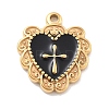 304 Stainless Steel Enamel Pendants STAS-M092-12G-01-1