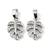 Brass Micro Pave Clear Cubic Zirconia Charms KK-A290-01A-P-1