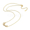 Magnetic Folding Twist Ring Cubic Zirconia Pendant Necklace NJEW-F316-03G-2