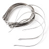 30Pcs 3 Styles Hair Accessories Iron Hair Band Findings OHAR-TA0001-08A-2
