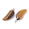 Natural Tiger Eye Pendants G-I314-01P-11-3