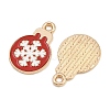 Christmas Theme Alloy Enamel Pendants FIND-I065-02J-KCG01-2