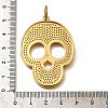 Brass Micro Pave Cubic Zirconia Pendants KK-U055-08G-03-3