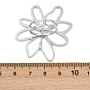 Adjustable 304 Stainless Steel Cuff Rings for Women RJEW-B135-02P-3
