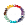 7 Chakra Healing Reiki Yoga Bracelet for Girl Women X1-BJEW-TA00020-7
