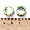 304 Stainless Steel Polishing Effect Hoop Earrings Ion Plating(IP) EJEW-M001-37A-5