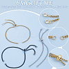 12Pcs 3 Colors 304 Stainless Steel Curb Chain Slider Bracelets Making AJEW-UN00018-5