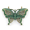 Zinc Alloy Butterfly Pendants Rhinestone Settings LS-PALLOY-R065-011-LF-1