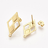 304 Stainless Steel Stud Earring Findings STAS-S079-59A-1