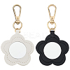 CutHollow 2Pcs 2 Colors PU Leather Pendant Decorations HJEW-CL0001-04C-1