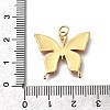 October Breast Cancer Pink Awareness Ribbon Brass Enamel Pendants KK-G525-10G-01-3