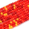 Faceted Glass Beads Strands GLAA-F106-B-F03-1