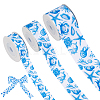 Polyester Grosgrain Ribbons OCOR-WH0070-337-1