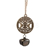 Iron Bell Pendant Decorations HJEW-JM02504-02-1