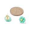 Resin Flower Stud Earrings EJEW-JE05230-4
