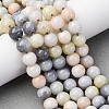 Ombre Effect Dyed Glass Beads Strands X-GLAA-T031-01O-03-2