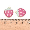 Light Gold Plated Alloy Enamel Pendants PALLOY-N176-26B-RS-3