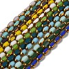 Electroplate Glass Beads Strands EGLA-P061-02A-M-1