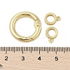 Interlocking Ring Rack Plating Brass Micro Pave Cubic Zirconia Pendants KK-Z074-37G-3