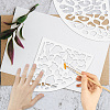 Acrylic Tie Dye Stencils Reusable Art Painting Template DIY-WH0429-002-4