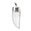 Natural Quartz Crystal Pendants G-P474-04S-07-2