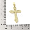 Rack Plating Brass Micro Pave Cubic Zirconia Pendants KK-C052-10A-G-3