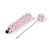 ABS Imitation Pearl & Polymer Clay Pave Rhinestone Touch Screen Stylus AJEW-T013-06G-3