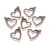 Tibetan Style Alloy Pendants X-TIBEP-22390-AB-FF-2