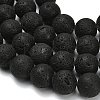 Natural Lava Rock Round Beads Strands G-M169-20mm-03-5