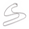 Non-Tarnish Unisex 304 Stainless Steel Rope Chain Necklaces X-STAS-D0002-33P-1