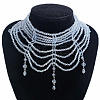 Bohemian Style Glass Multi Layered Choker Necklaces for Women FS-WG32393-05-1